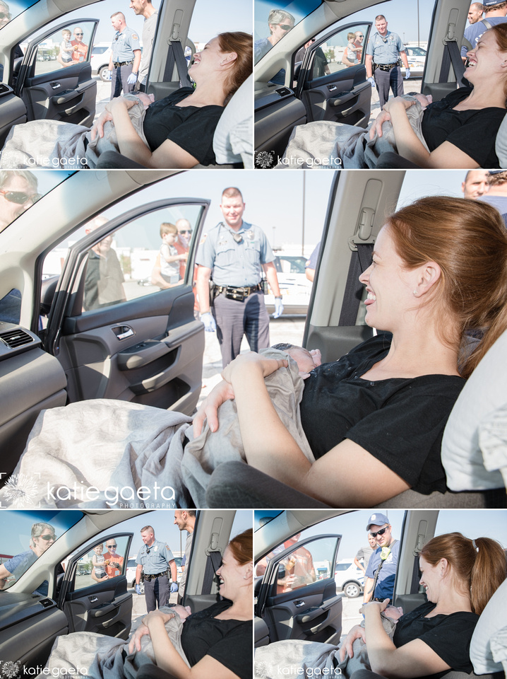 Katie Gaeta Photography St. Louis Documentary Pregnant Birth Hypnobabies Old Navy Parking Lot