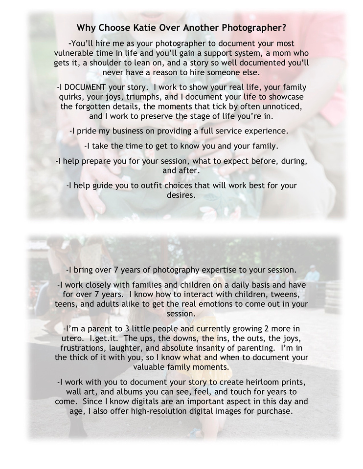 Document your story life mom parent details moments full service session expect